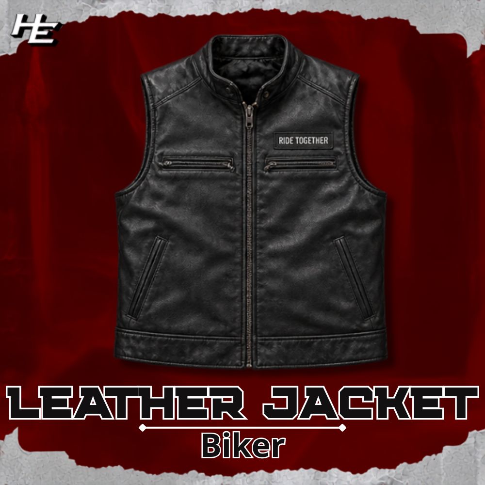 Biker Vest Leather